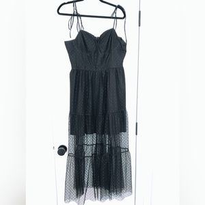 Black long semi formal dress